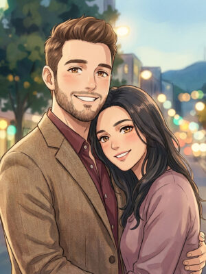 Anime Romance Portrait
