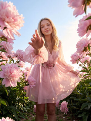 Giant Pink Peonies