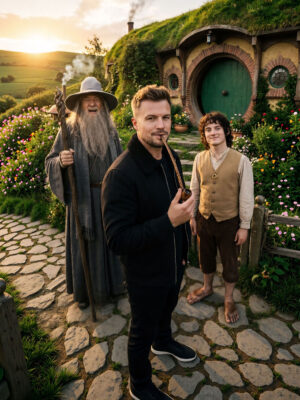 Selfie With Gandalf & Frodo